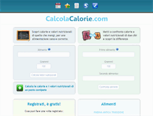 Tablet Screenshot of calcolacalorie.com